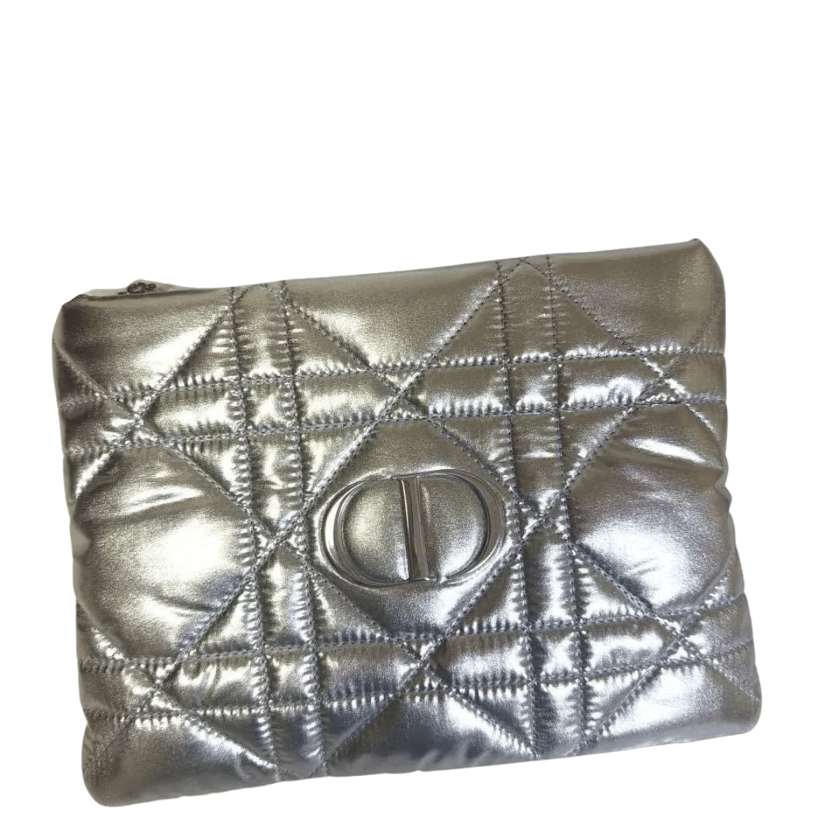 Dior Novelty Silver Pouch Cannage Japan New 2026
