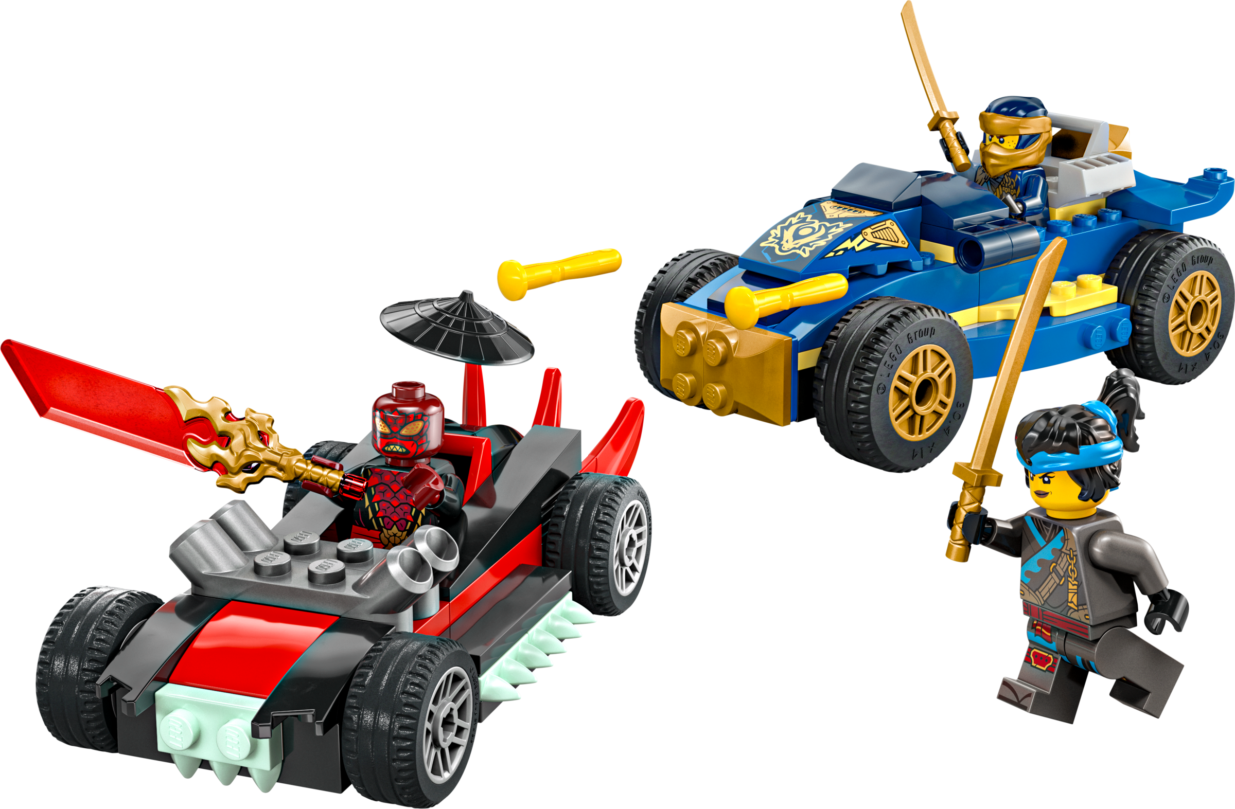 Lego Rogue vs Drix Race Car Duel