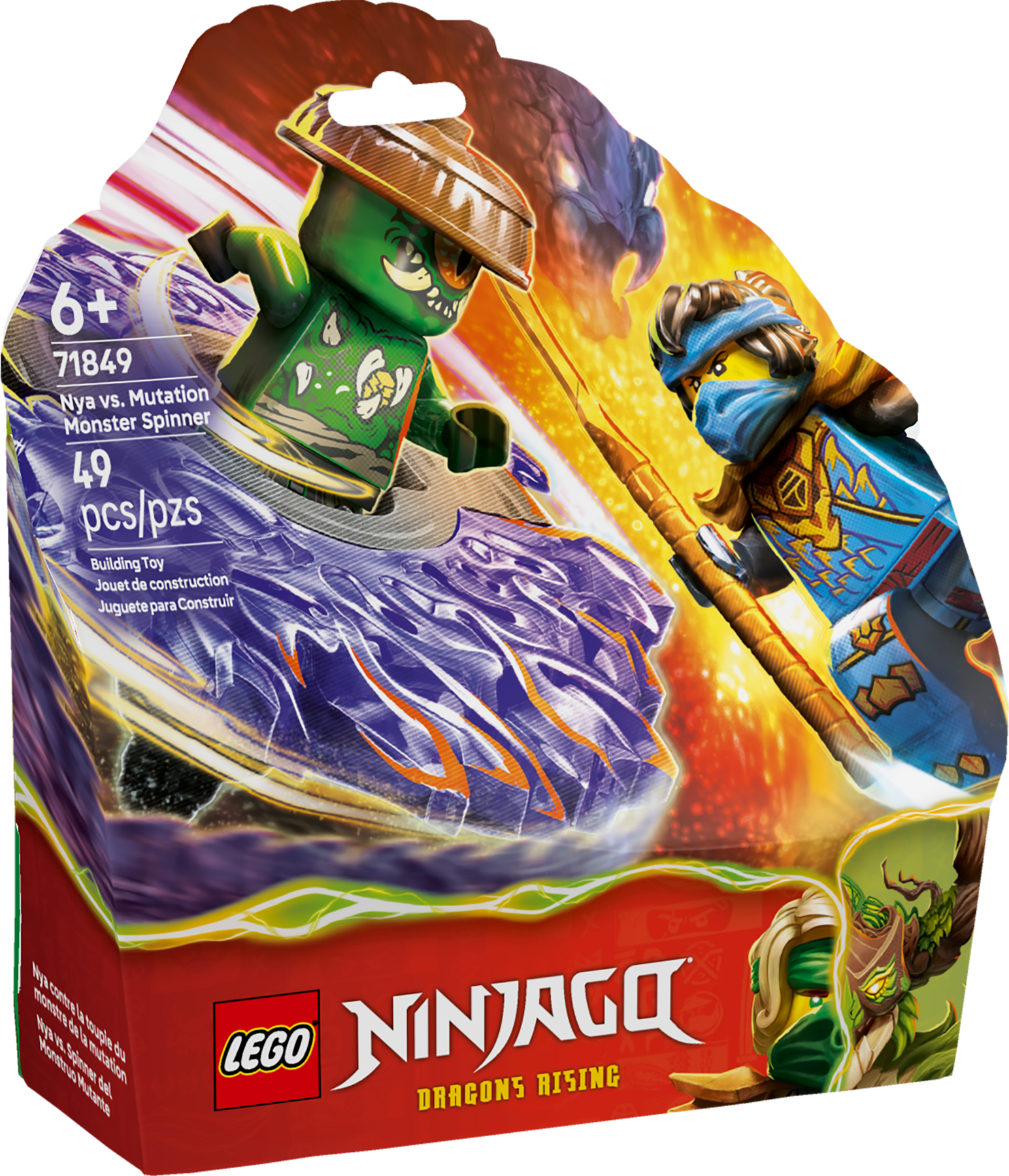 Lego Nya vs Mutation Monster Spinner