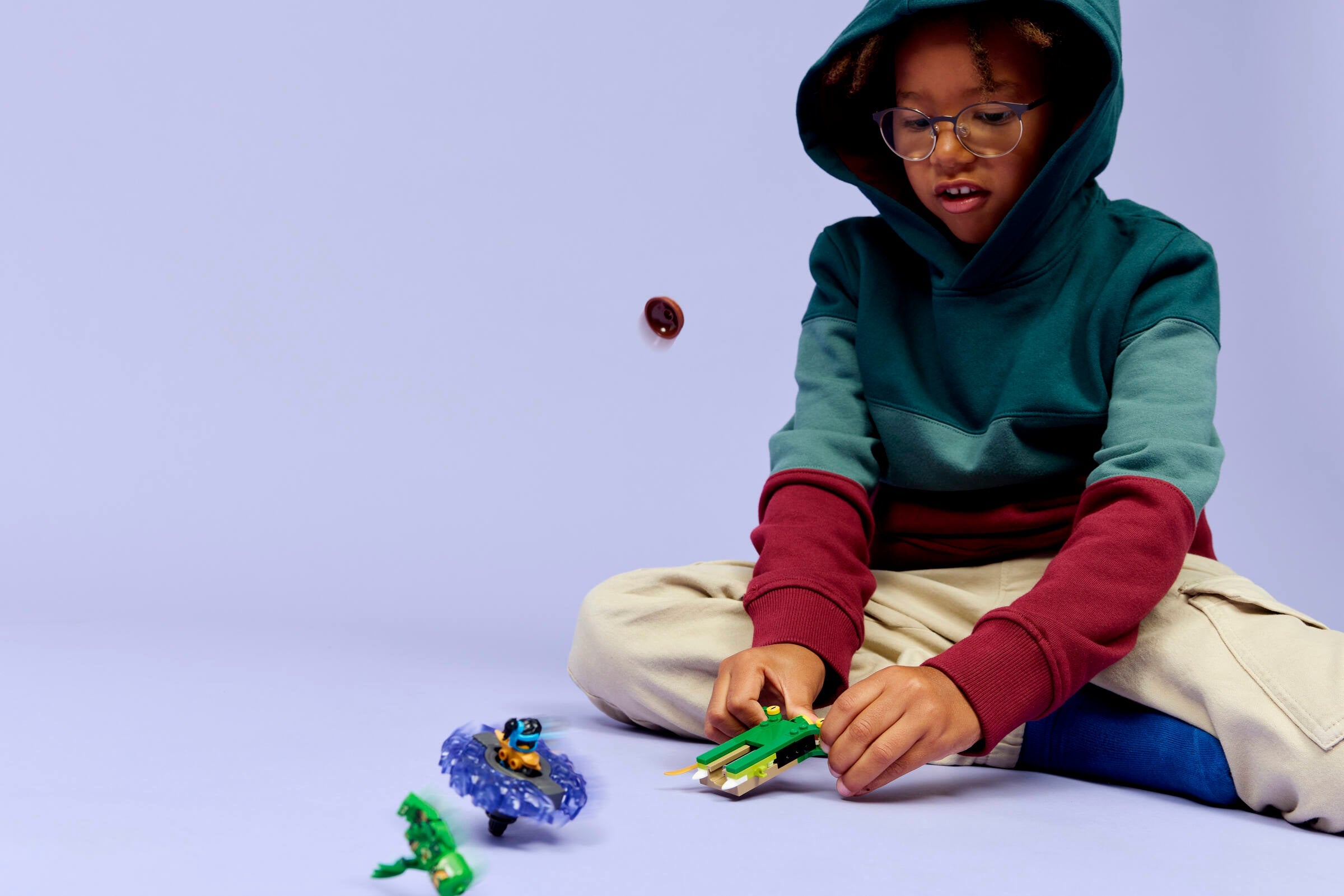 Lego Nya vs Mutation Monster Spinner