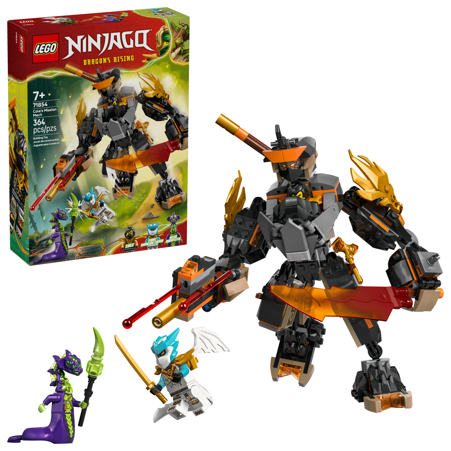 Lego Coles Mission Mech  Dragon Zane