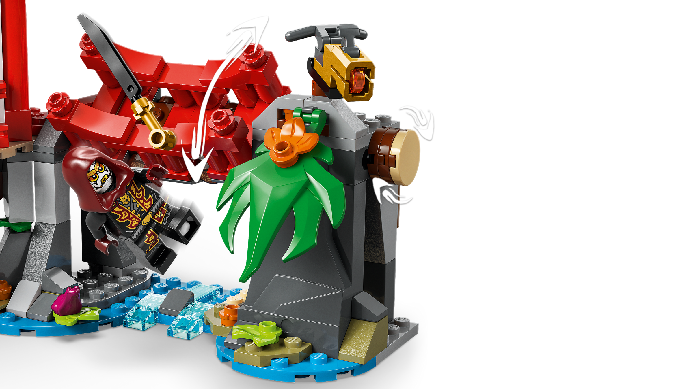 Lego Ninja Vehicle Tree House Battle