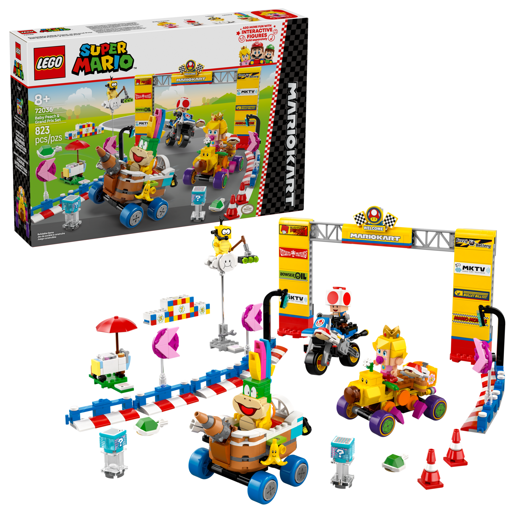 Lego Mario Kart  Baby Peach  Grand Prix Set