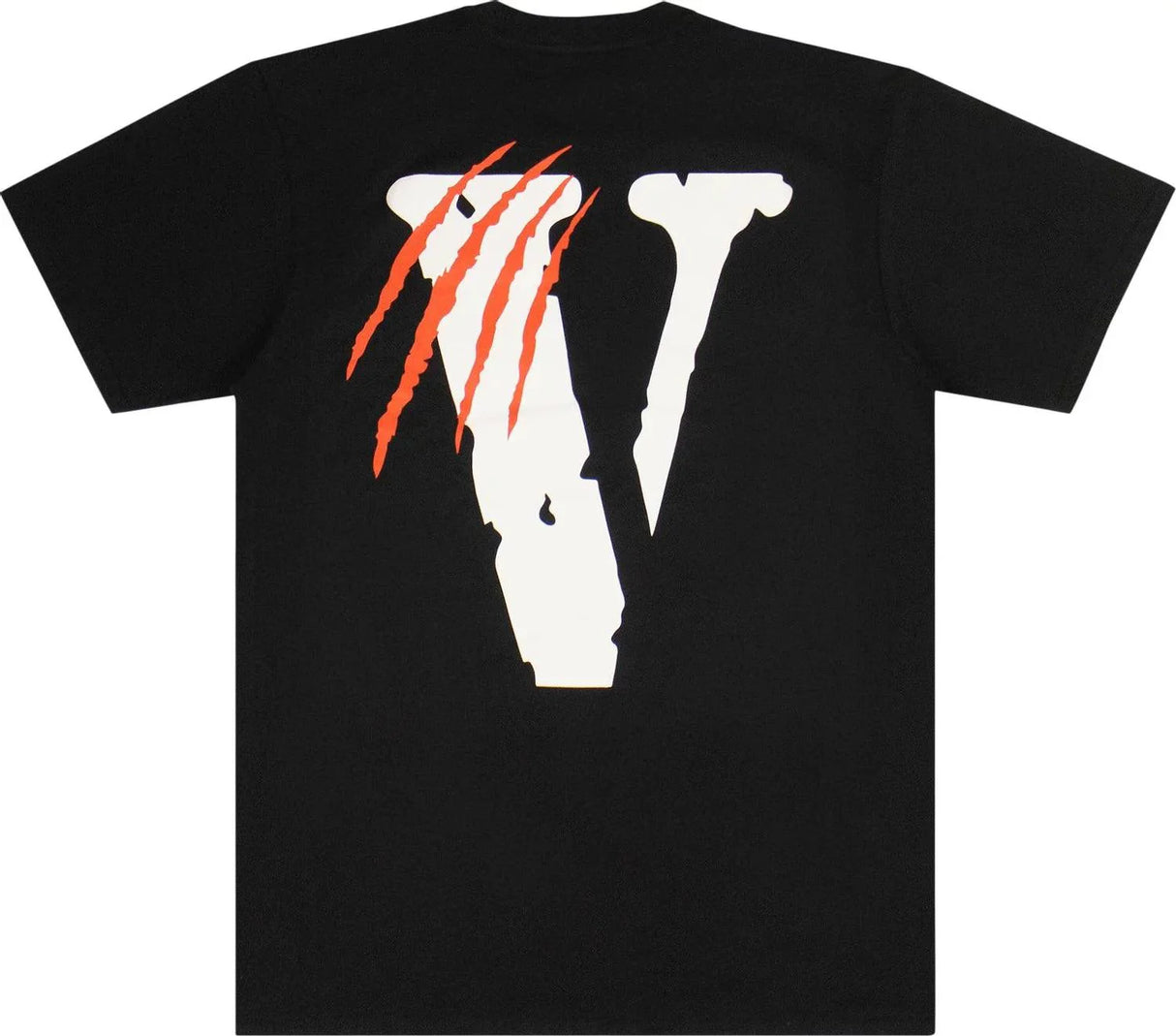 Vlone Black V Panther T-shirt BLACK - dawntown