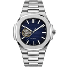 Seiko Mod Nautilus Open Heart Navy Blue