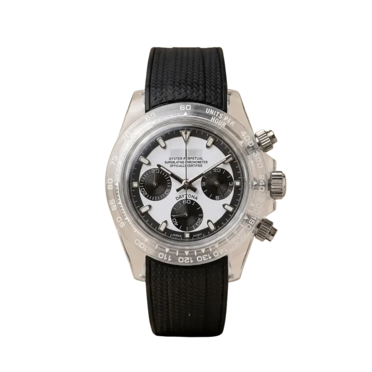 Seiko Mod Crystal Panda Chrono