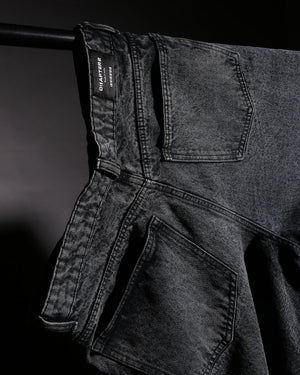 Black Wash Baggy Denim