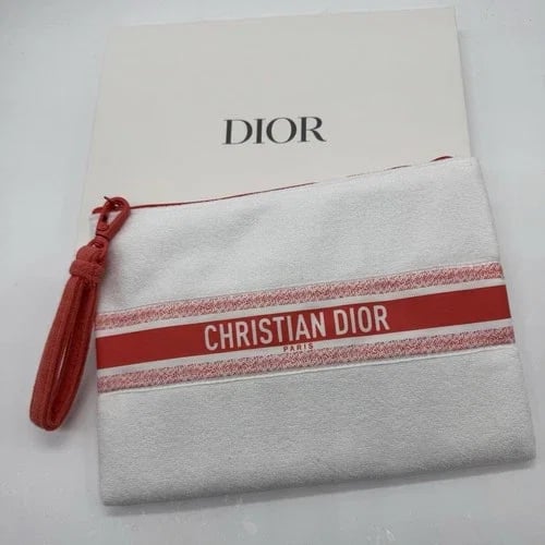 Christian Dior Pouch/Makeup Bag L 9in H 7in New In Box