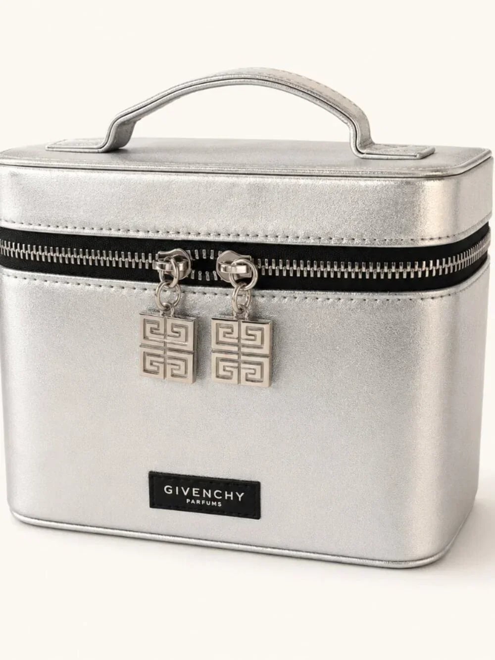 Givenchy Parfums Metallic Silver 4g Vanity Cosmetic Train Case
