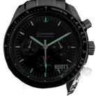 Seiko Mod Speedmaster Black