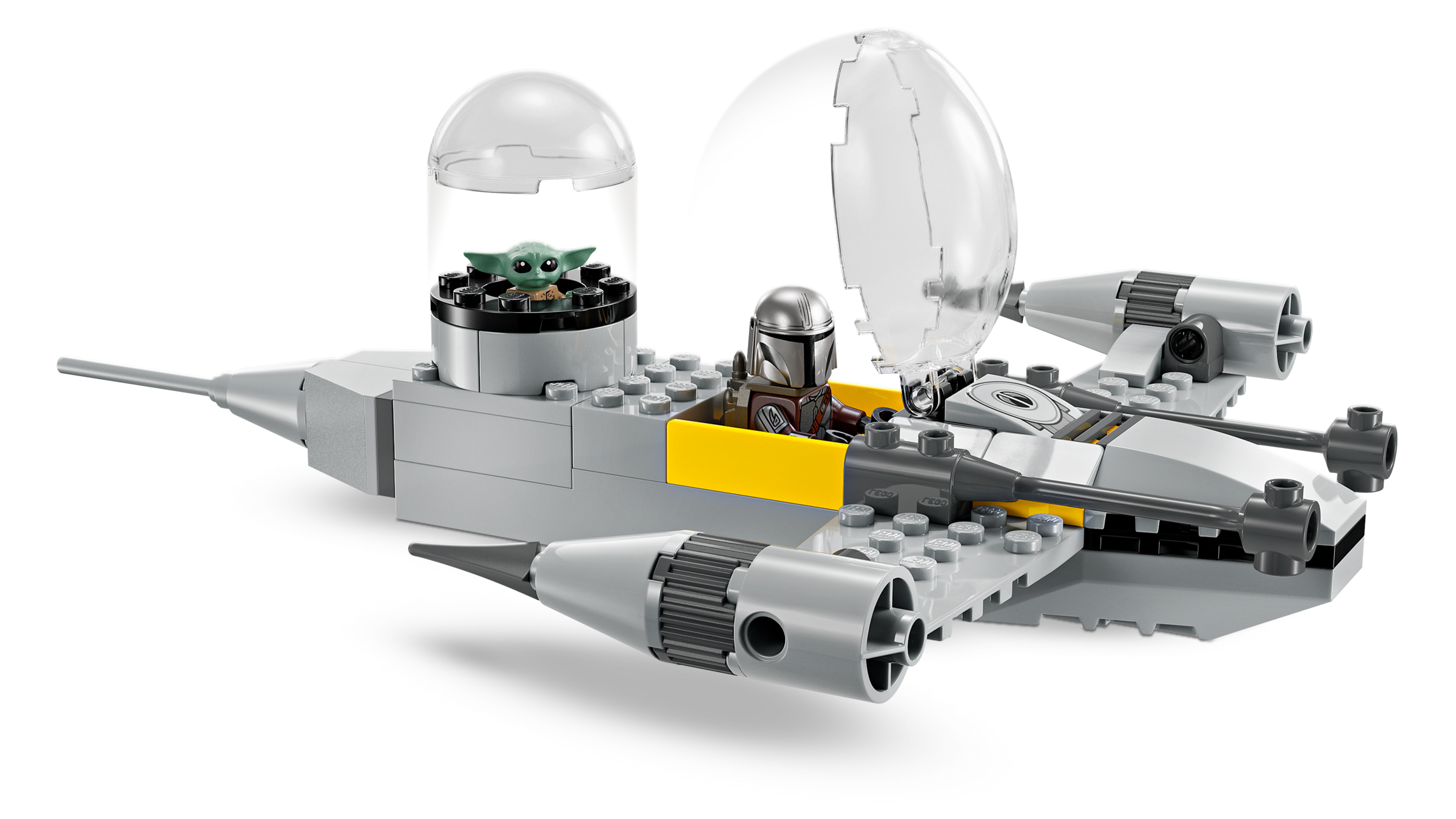 Lego Mando and Grogus N1 Starfighter