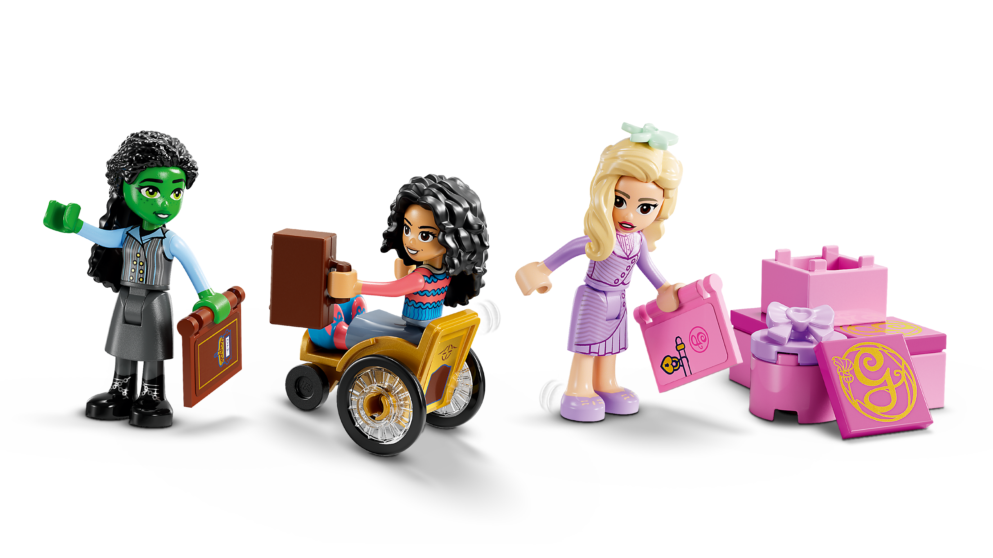 Lego Glinda Elphaba  Nessarose at Shiz University