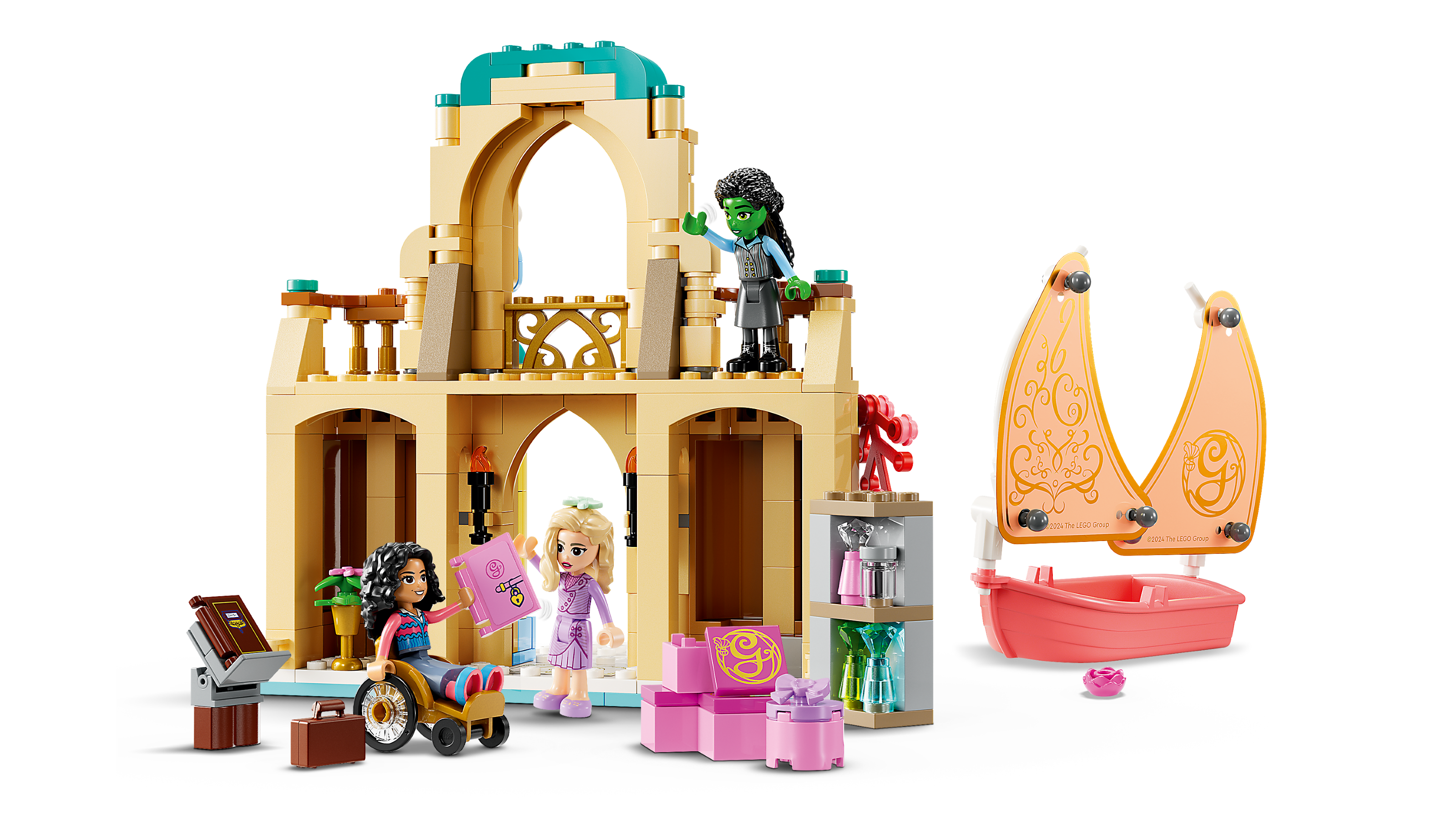 Lego Glinda Elphaba  Nessarose at Shiz University