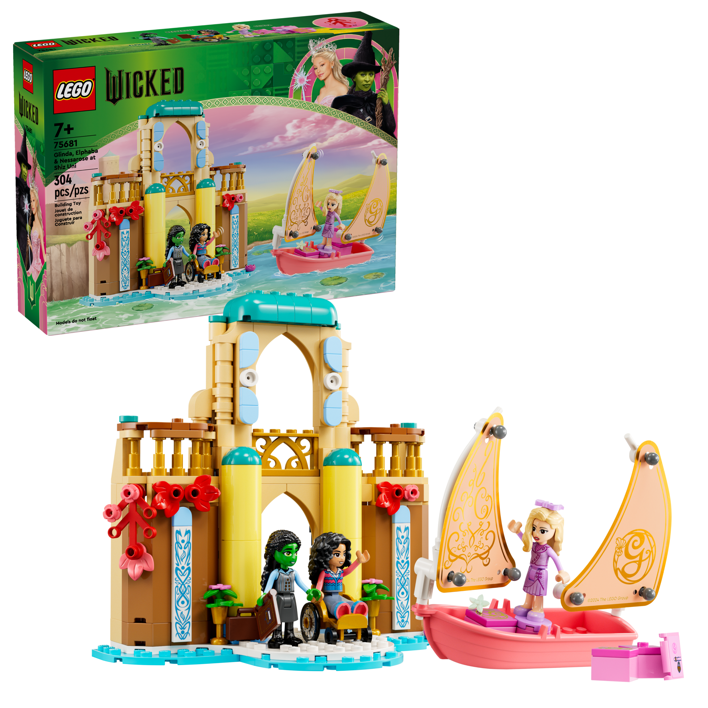 Lego Glinda Elphaba  Nessarose at Shiz University