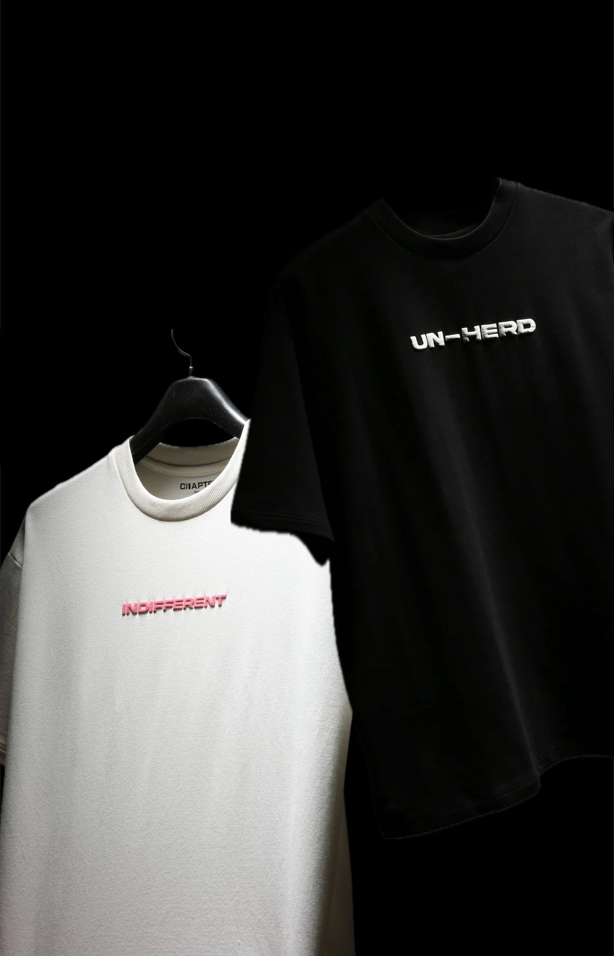 INDIFFERENT WHITE- UNHERD BLACK PACK OF 2