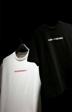 INDIFFERENT WHITE- UNHERD BLACK PACK OF 2