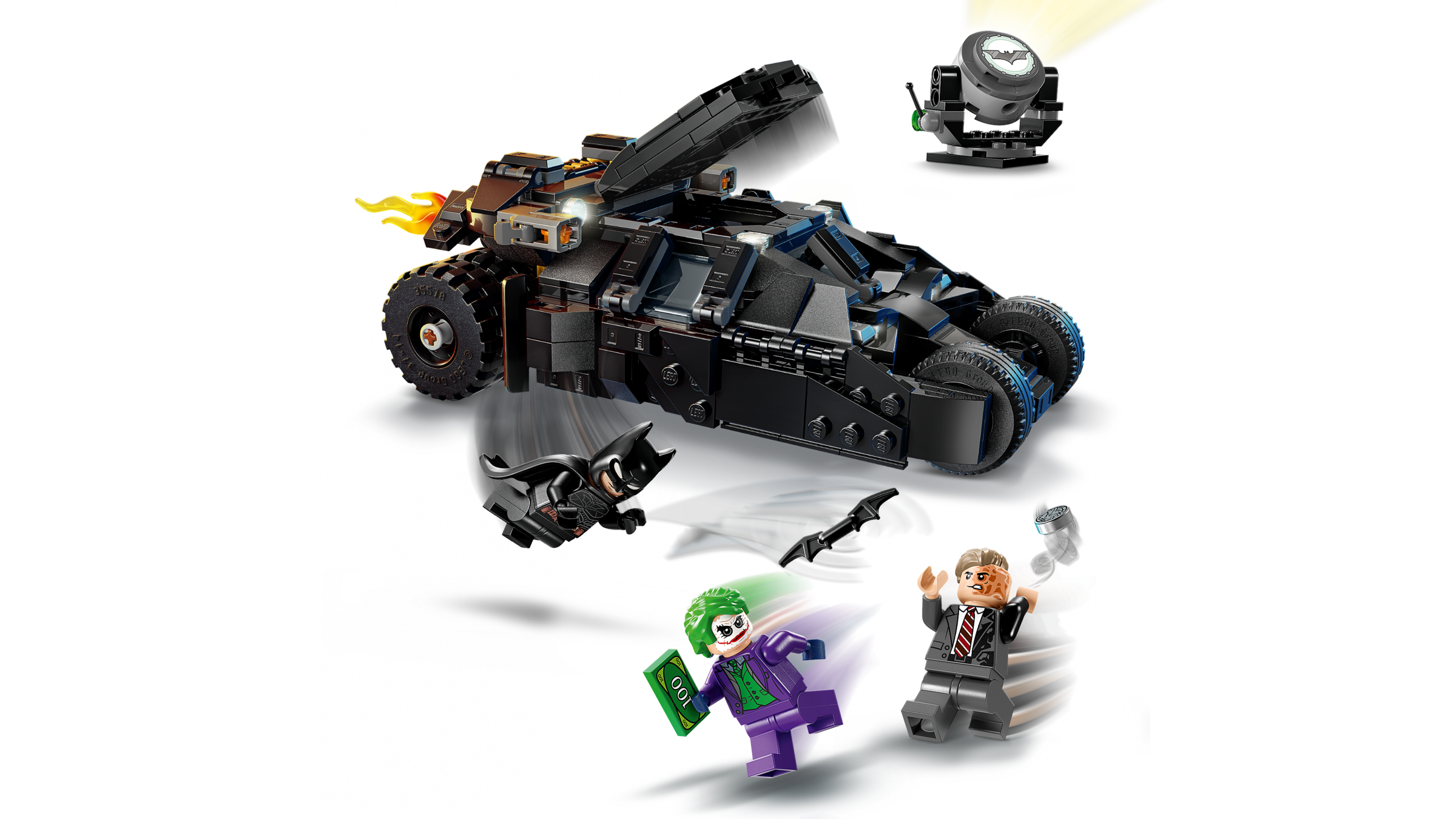 Lego Batman Tumbler vs TwoFace  The Joker