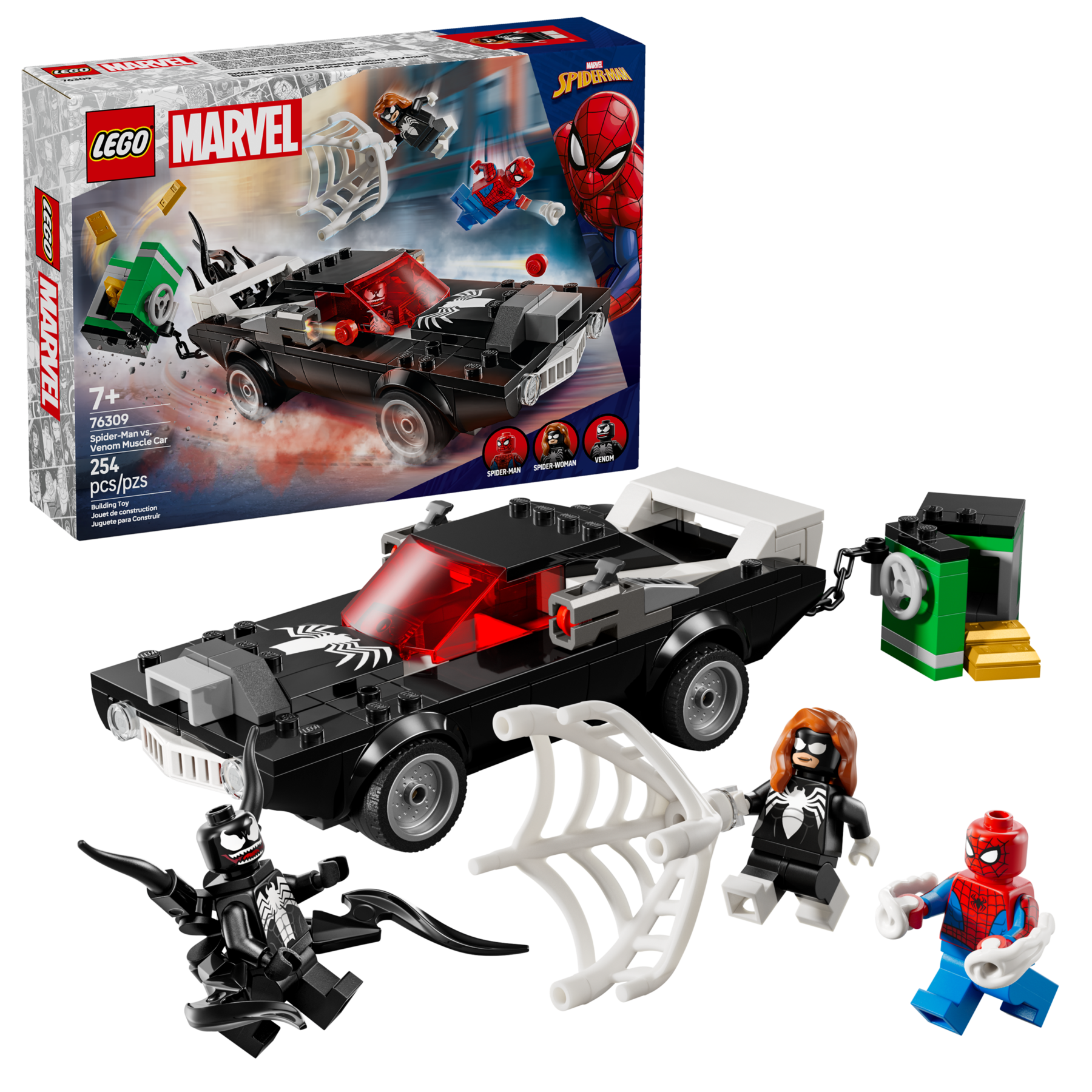 Lego SpiderMan vs Venom Muscle Car