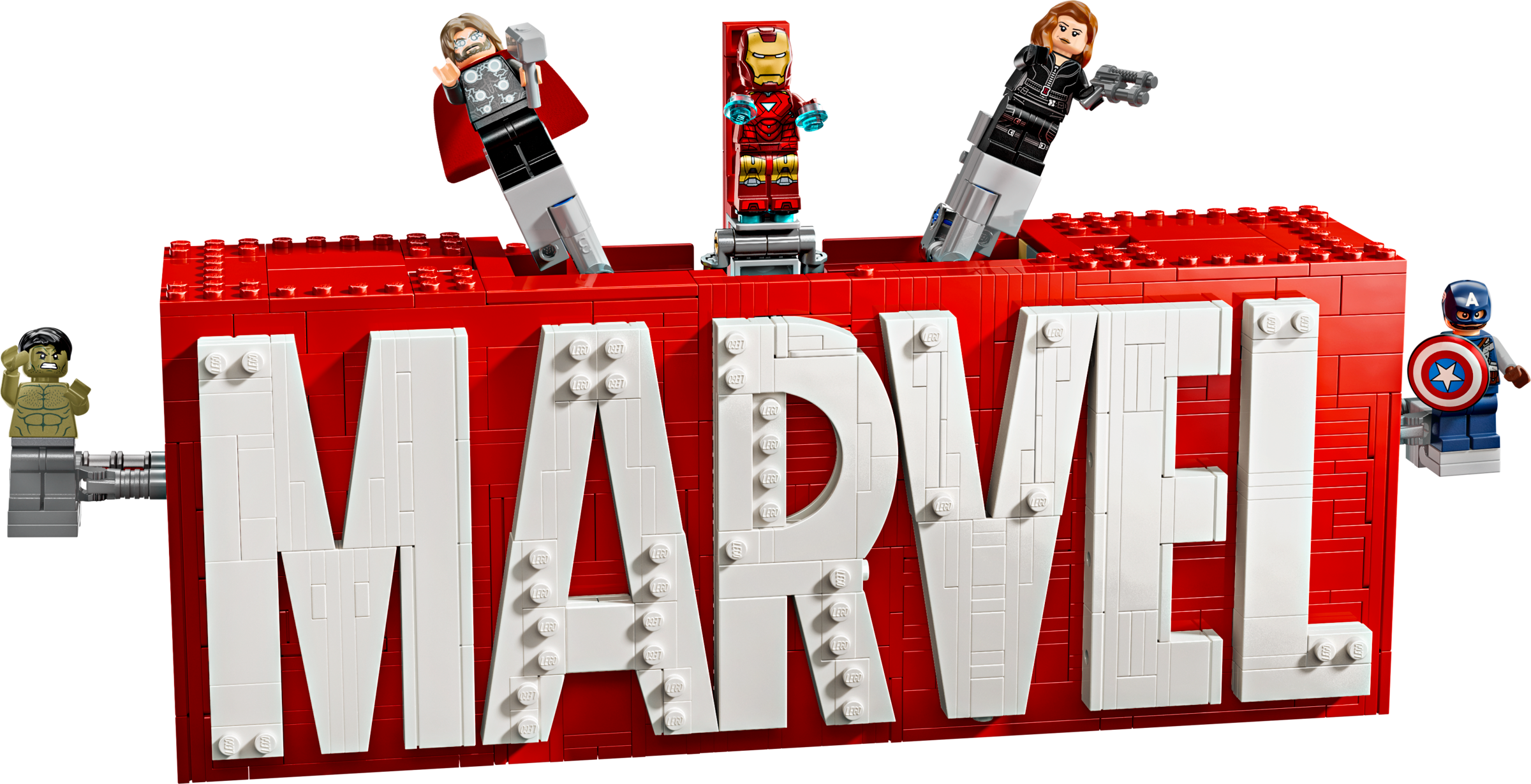 Lego MARVEL Logo  Minifigures