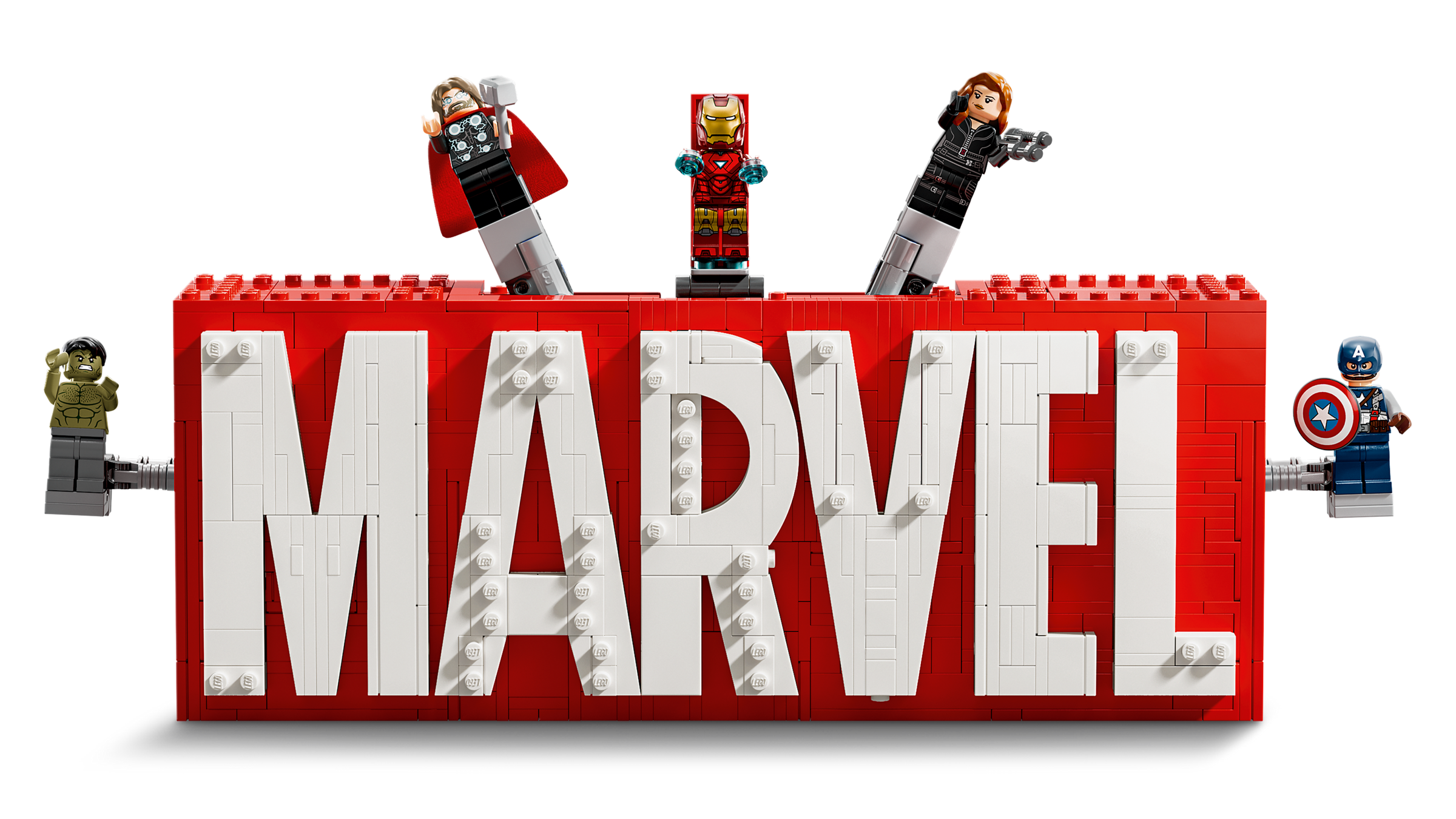 Lego MARVEL Logo  Minifigures