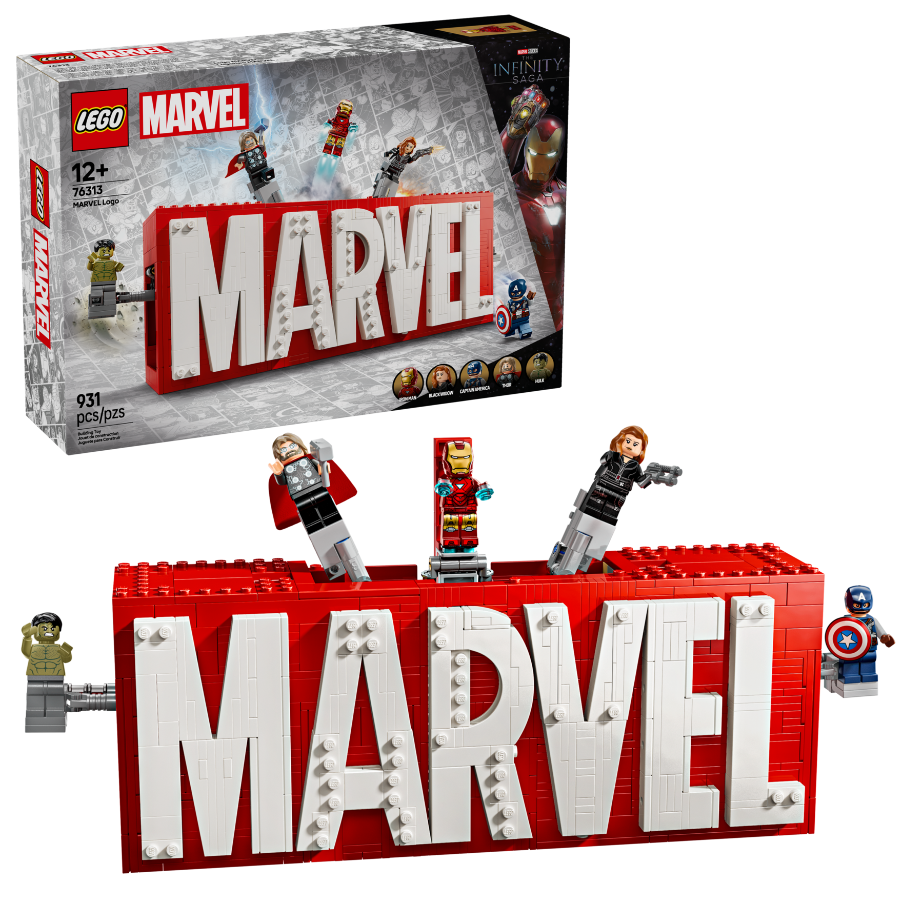 Lego MARVEL Logo  Minifigures