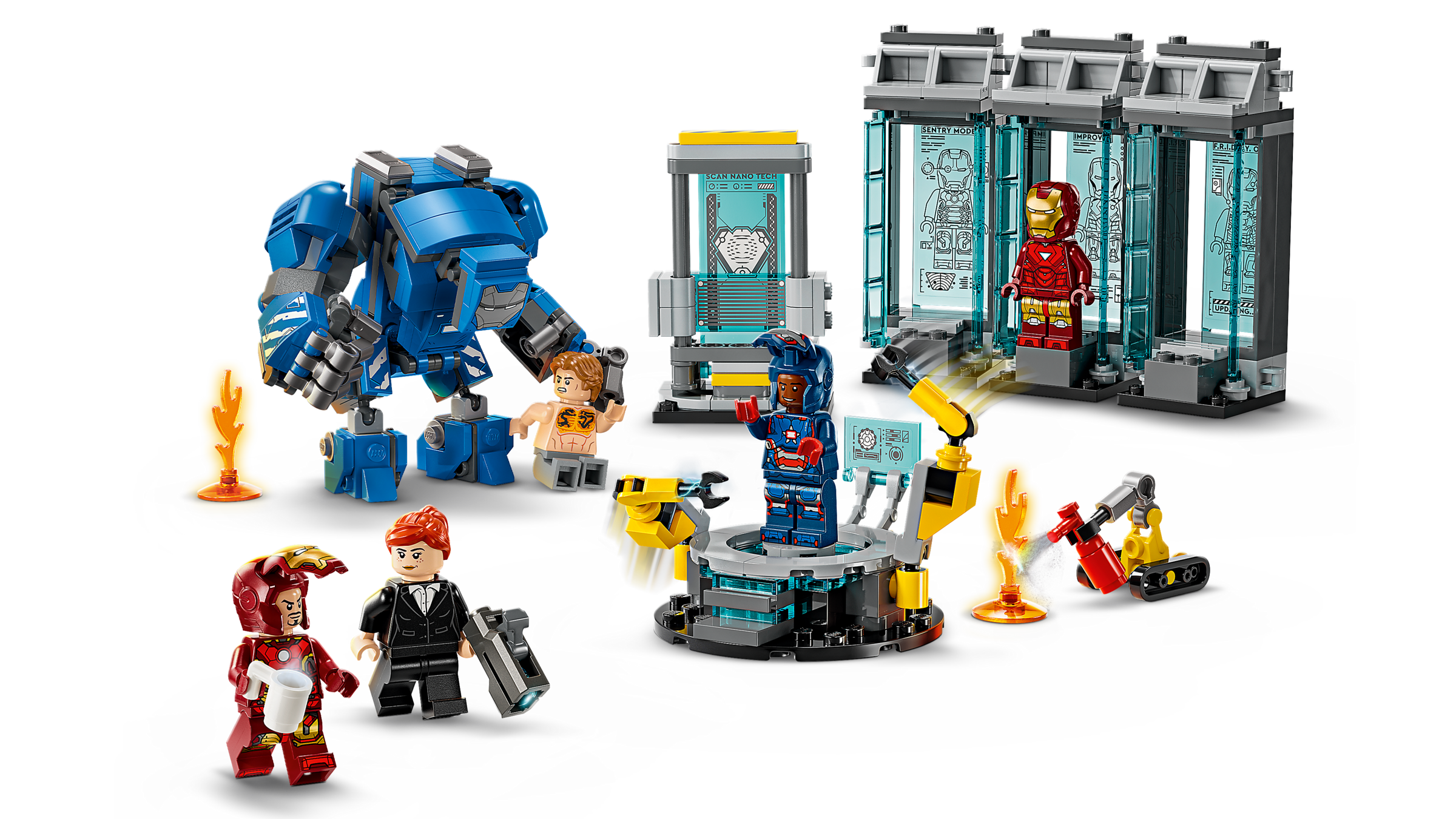 Lego Iron Mans Laboratory Hall of Armor