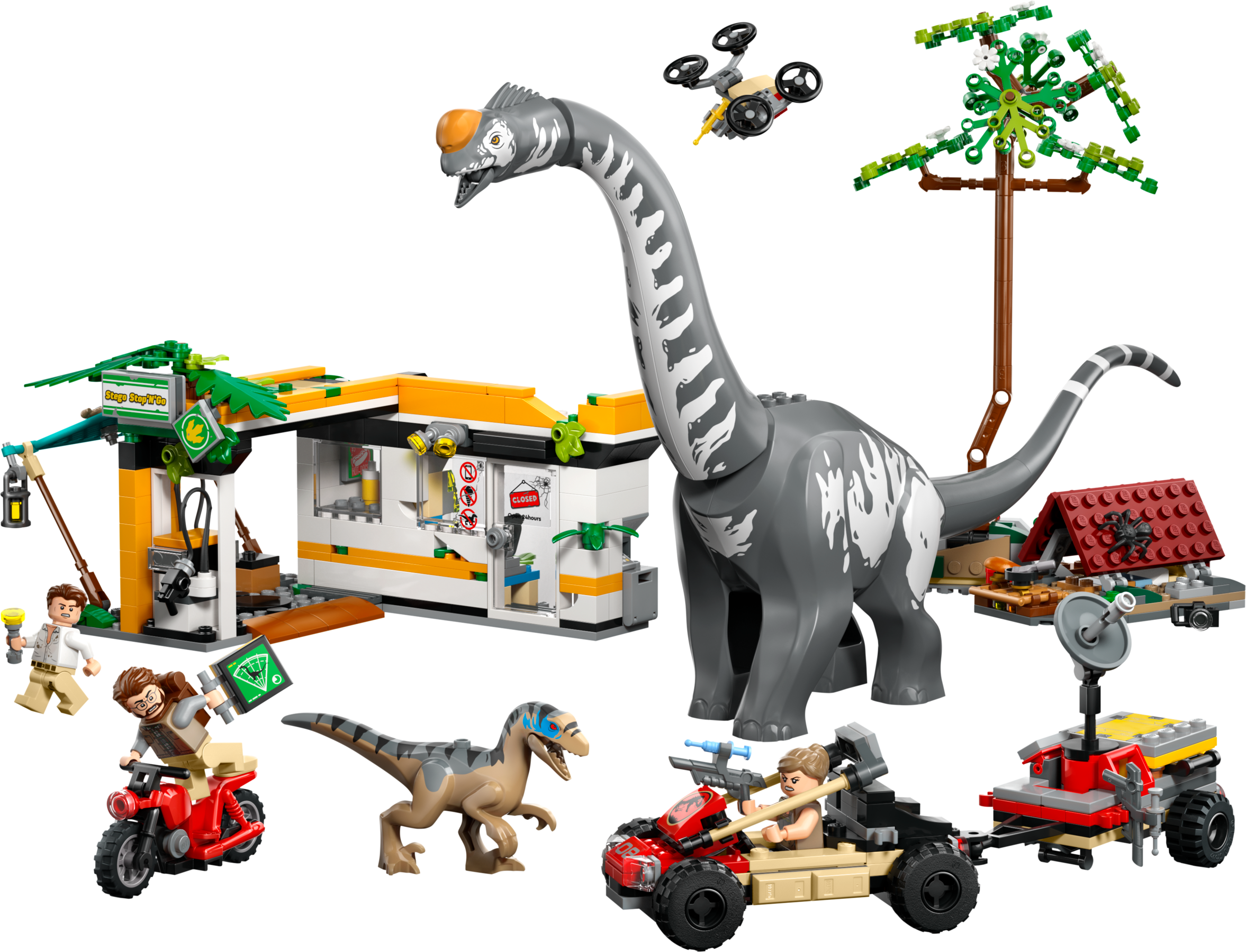 Lego Raptor  Titanosaurus Tracking Mission