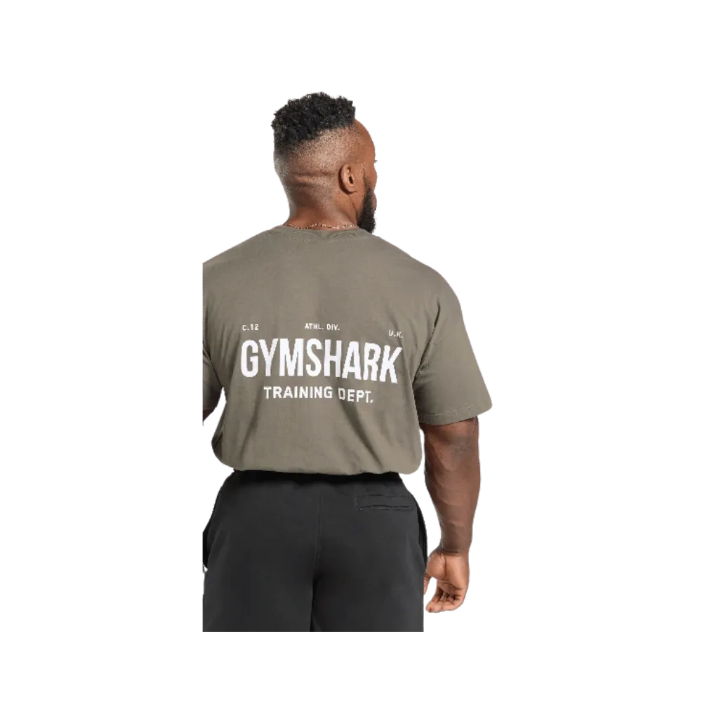Gymshark Power Training Dept. T-Shirt Camo Brown