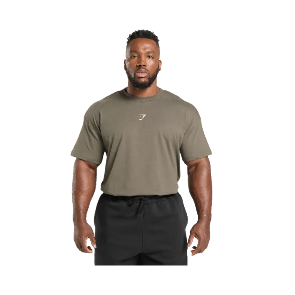 Gymshark Power Training Dept. T-Shirt Camo Brown