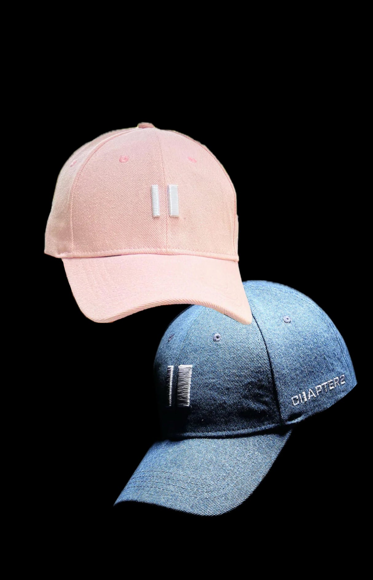 Denim Caps - Pack of 2