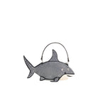 JW PEI Nerys Artificial Crystal Shark Top Handle Bag - Black