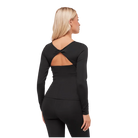 Gymshark Twist Back Long Sleeve Top Black