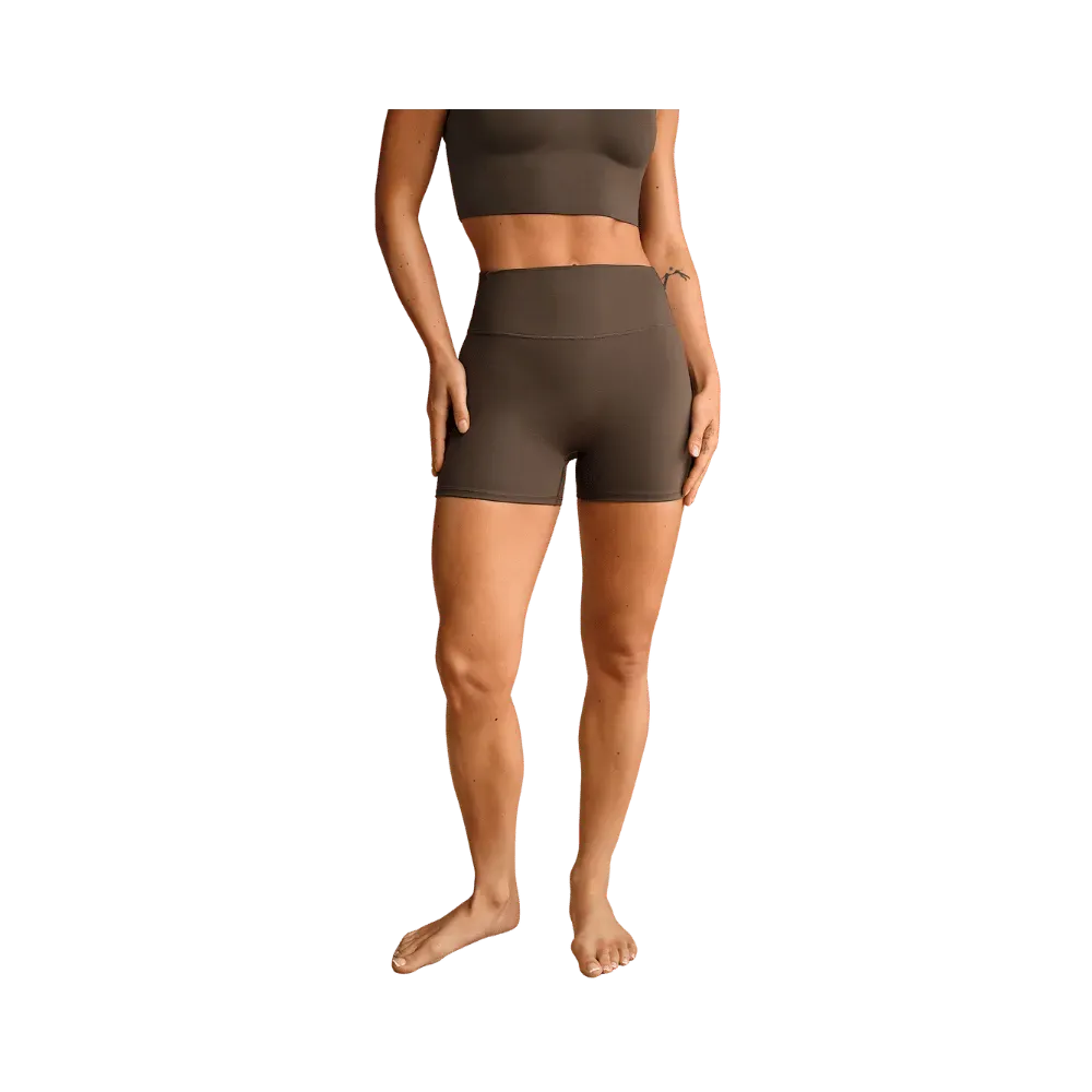 Nike X Skims Matte Women's High-Waisted 3" Boyshorts Dark Sepia