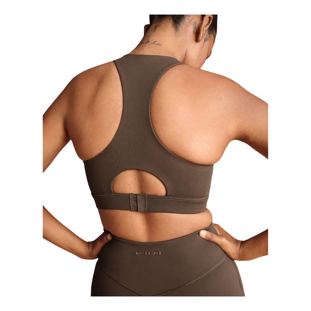 Nike X SkimsWomen's High-Neck Bra Dark Sepia