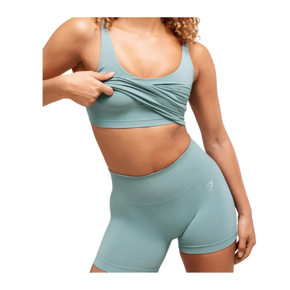 Gymshark Soft Sculpt Tank With Shelf Rest Blue