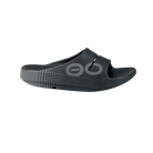 Oofos OOahh Sport Slide Sandal Black & Slate
