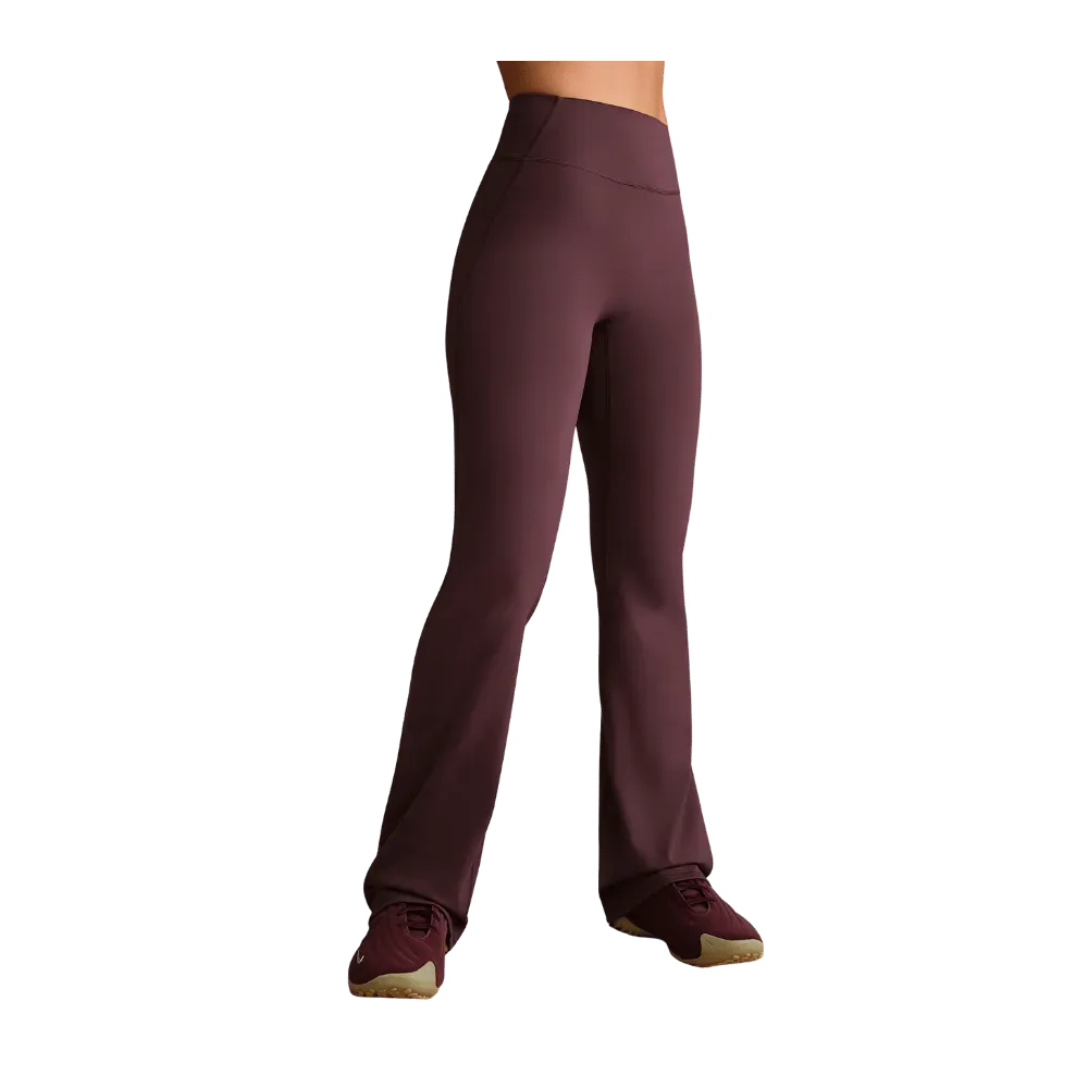 Nike X Skims Matte Women's High-Waisted Slim Flared Leggings CURRANT