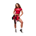 Gymshark Lift Varsity Seamless Midi T-Shirt Carmine Red