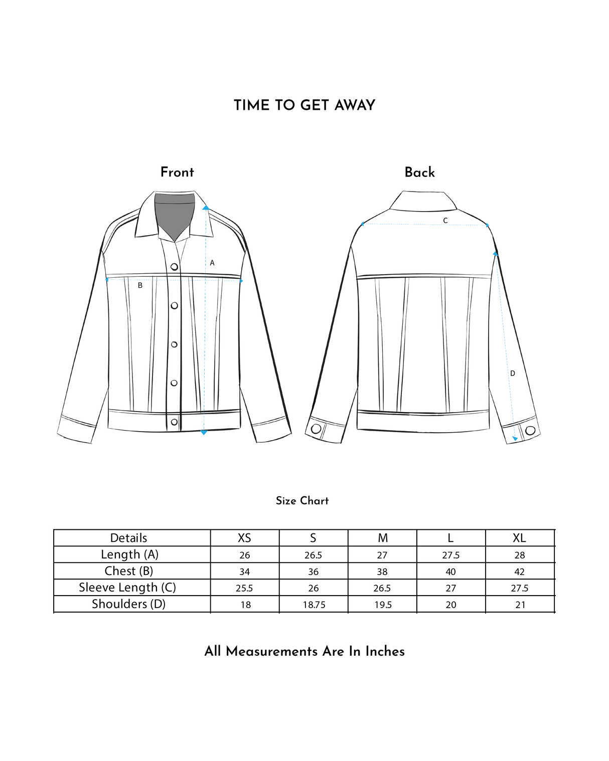 TIME TO GET AWAY JACKET