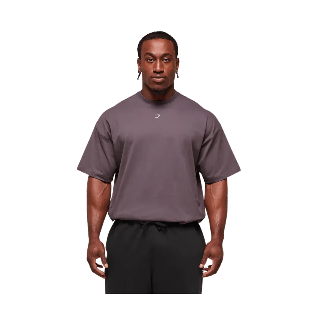 Gymshark Forged By Iron T-Shirt Extreme Oversized Fit Brushed Purple