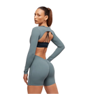 Gymshark Lifting Dipped Waistband All-In-One Iron Blue