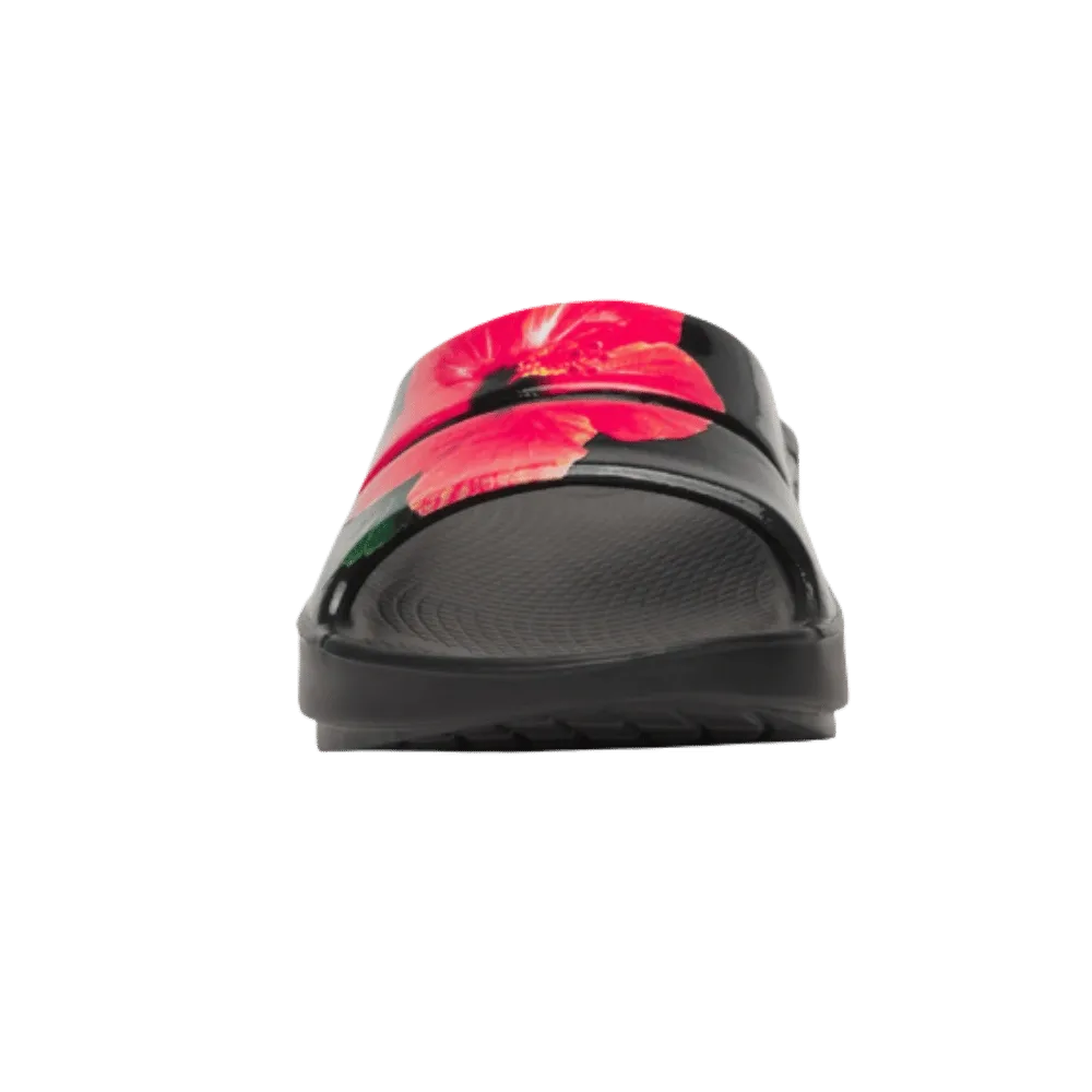 Oofos OOahh Limited Slide Sandal - Hibiscus
