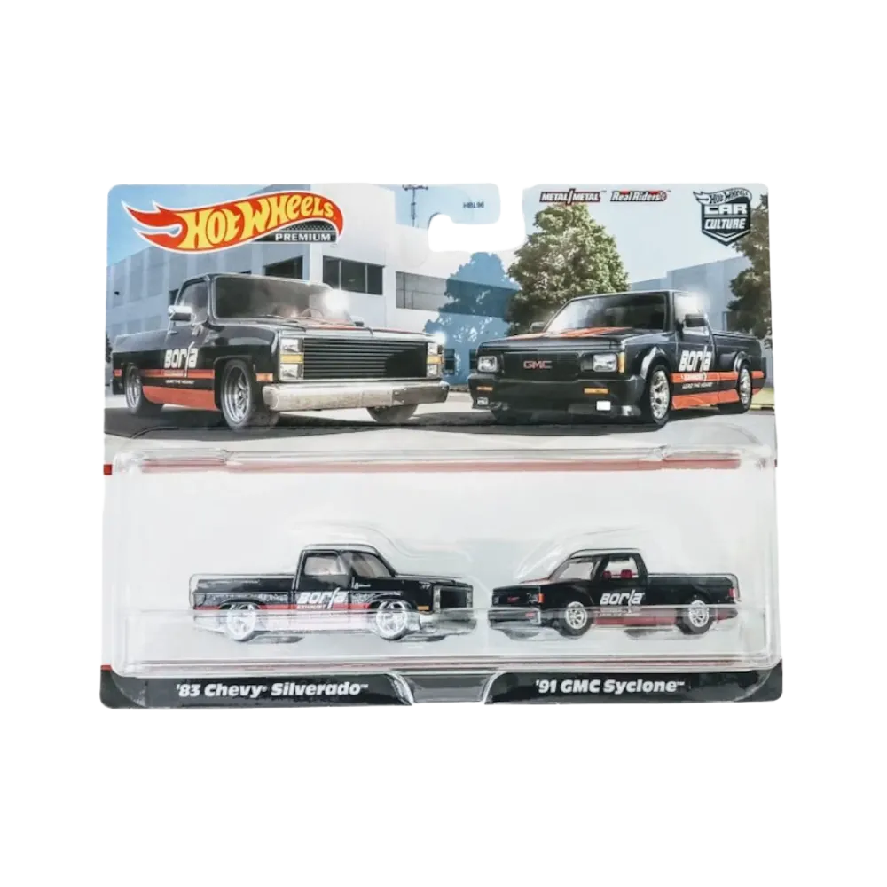 Hot Wheels Premium Car Culture '83 Chevy Silverado & '91 GMC Syclone 2-Pack