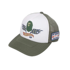 BAPE x Hot Wheels Mesh Cap Olive Drab