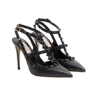 Valentino Rockstud Ankle Strap Pump With Tonal Studs 100mm Black