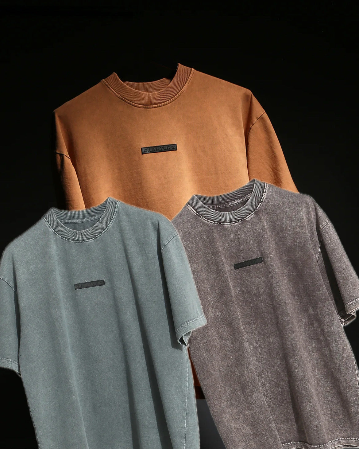 RUST-GREY-LILAC WASHED PACK OF 3