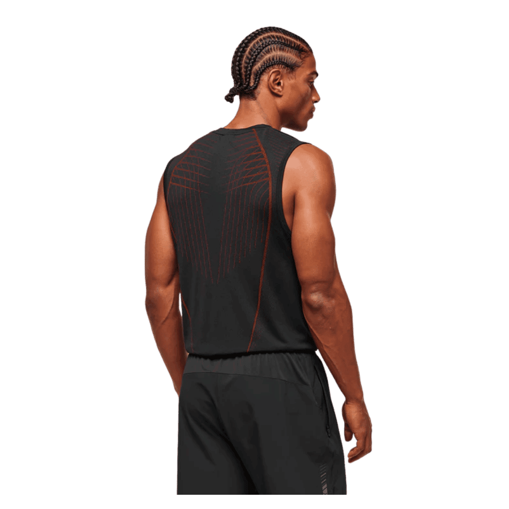 Gymshark Apex Seamless Tank Slim Fit Black/Carmine Red