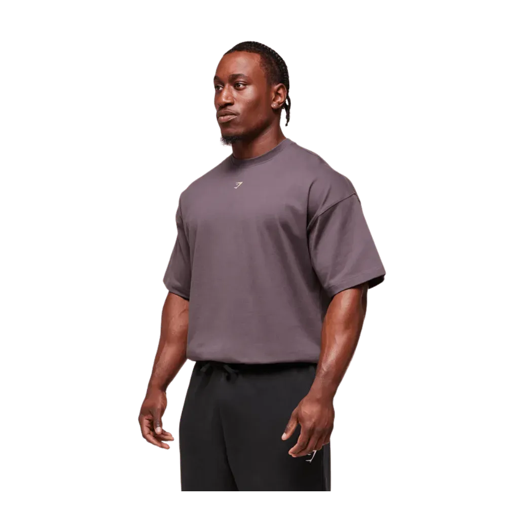 Gymshark Forged By Iron T-Shirt Extreme Oversized Fit Brushed Purple