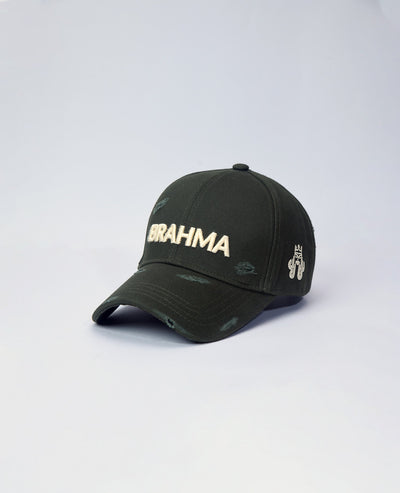 Brahma // Olive Distressed Baseball Cap