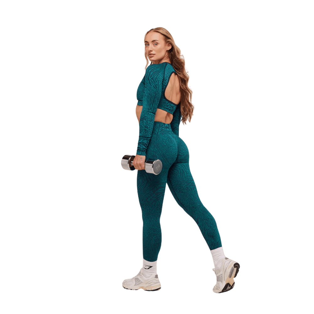Gymshark Adapt Animal Seamless Leggings Navy/Brand Blue